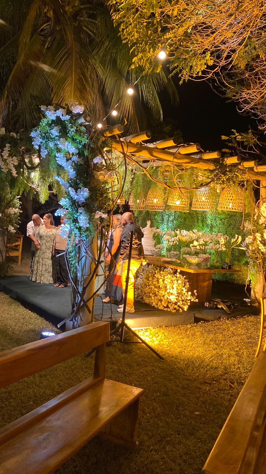 Detalhe de decoração de casamento
