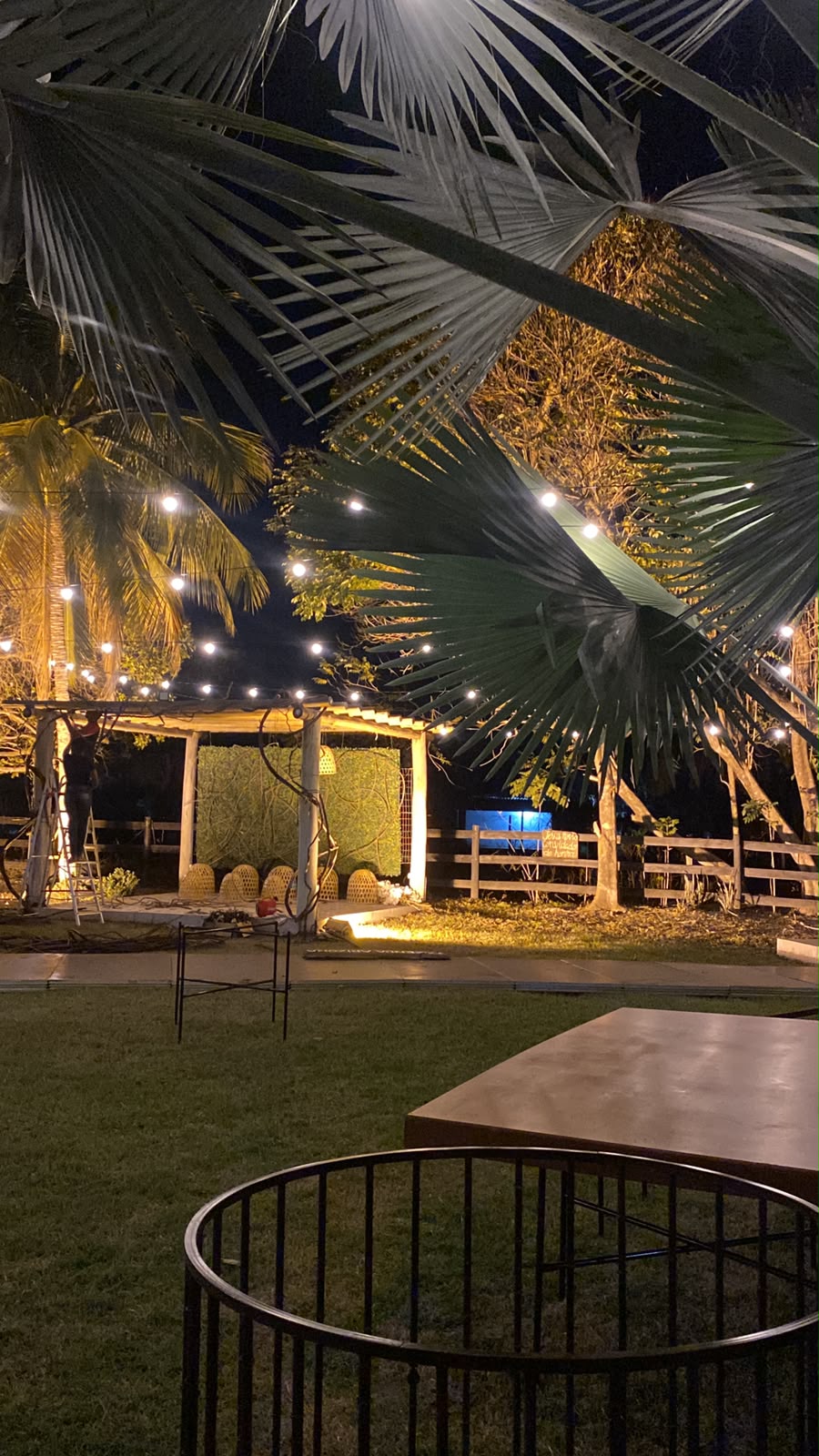 Detalhe de decoração para evento privado